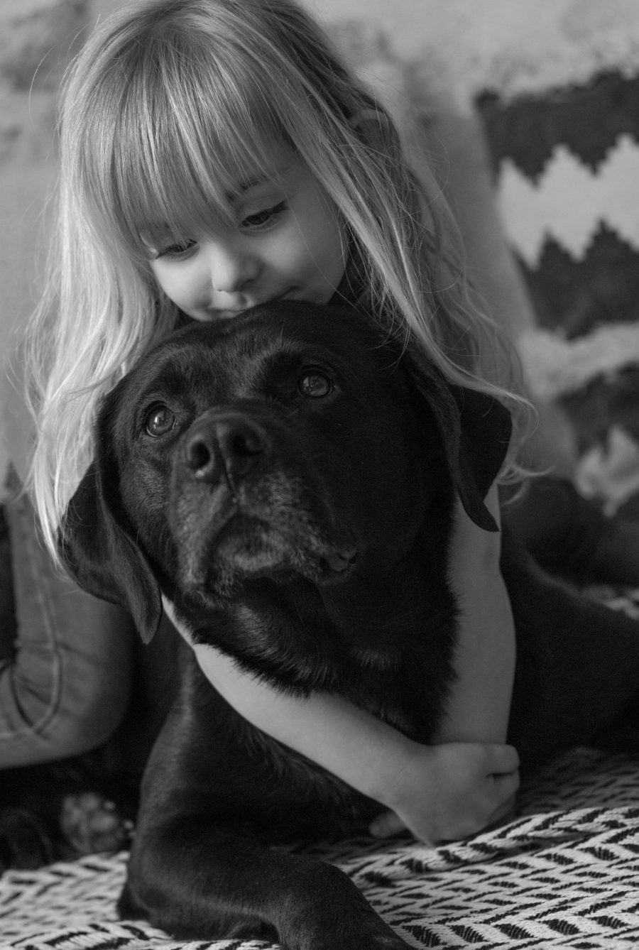photo enfant avec son chien dans le var proche de draguignan